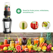 Multifunctionele Keukenmachine - 3-in-1 - Foodprocessor - Blender - 700W - Smoothie Maker - Hakmolen - Droogmolen - Roestvrij Staal - BPA-vrije Fles - 24.000 RPM