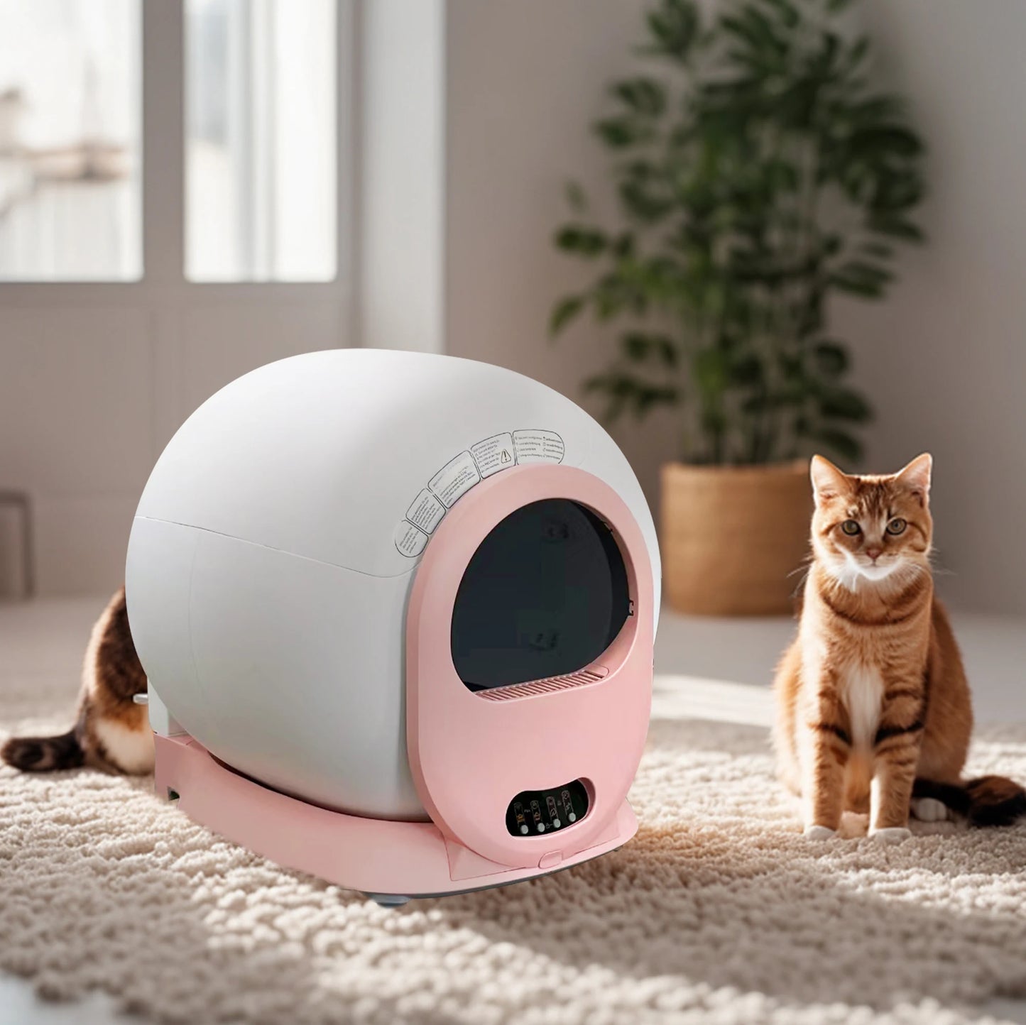 Kattenbak – Automatische Kattenbak – Zelfreinigende Kattenbak – Elektrische Kattenbak – Slimme Kattenbak – Grote Afvalcontainer – Geurabsorberende Aromatherapie