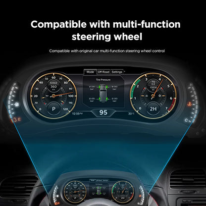 12,3 Inch Digitaal Dashboard – LCD Instrumentenpaneel – Virtuele Cockpit – Auto Display – Dashboard Upgrade – HD 1920x720 Resolutie – Plug & Play Installatie – Anti-Glare Scherm