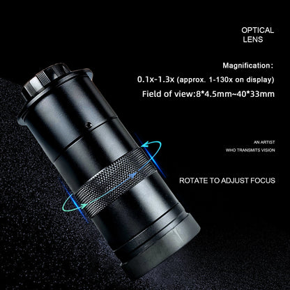 1080P 13MP 130X FULL HD Industrial Microscope C-Mount Digital Camera Via HDMI Measurement For PCB Soldering Phone Repair - QUORE