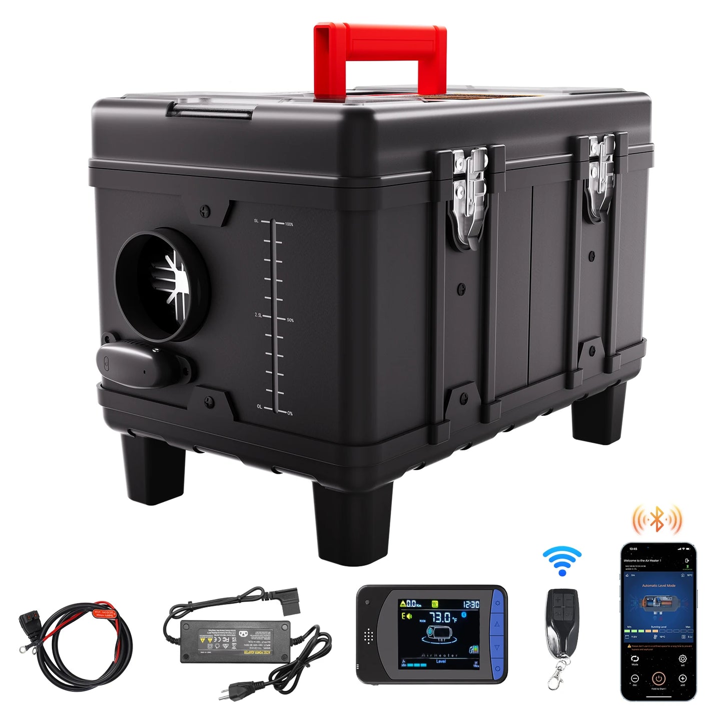 SucceBuy 8KW Diesel Heater 12V/24V All in One Diesel Air Heater with Bluetooth/CO Alarm Diesel Parking Heater for RV Boat trucks