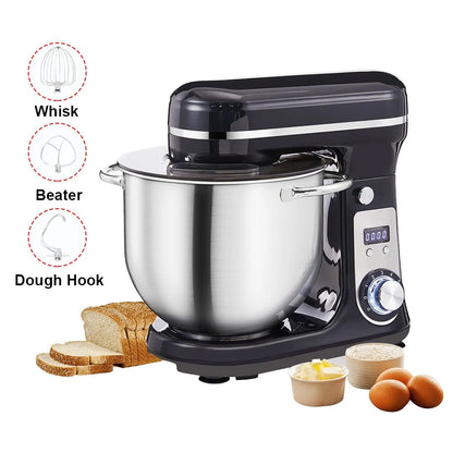 Keukenmachine - Foodmixer Met 1200W Krachtige Motor - Keukenmachine Bosch Met 6L RVS Kom