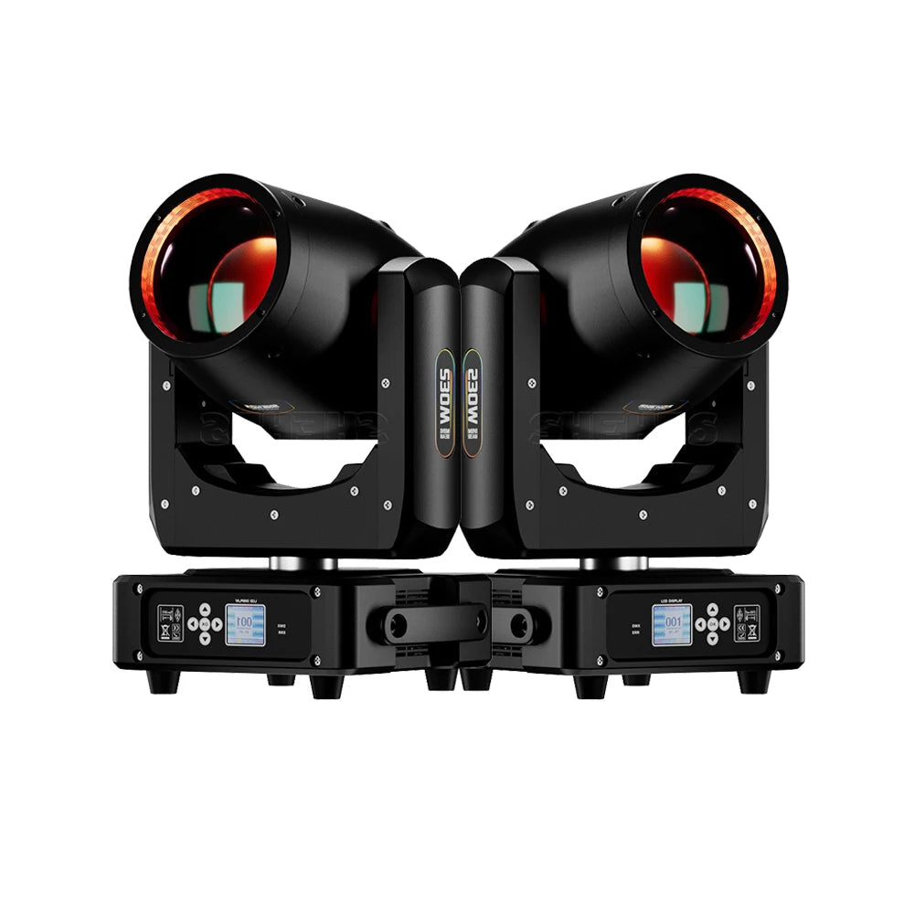 230W Moving Head Licht – Moving Head Spot – DJ Licht – Theaterverlichting – Evenementenverlichting – 2 Stuks EU Stekker – Verstelbare Zoom 1,2°-30° – 13 Kleuren & 14 Gobos