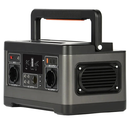 Powerstation - Generatoren - Aggregaat - Stroomgenerator - Generator - 500W - 520Wh Capaciteit - Draagbare Power Station - Lithium Batterij – Zonne-energie Generator – 5x DC Uitgangen – 4x USB Uitgangen