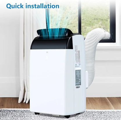 Draagbare Airconditioner – Mobiele Airco – 3-in-1 Airco – Koelmachine – Ontvochtiger – 10000 BTU – 42 Liter Ontvochtiging - QUORE