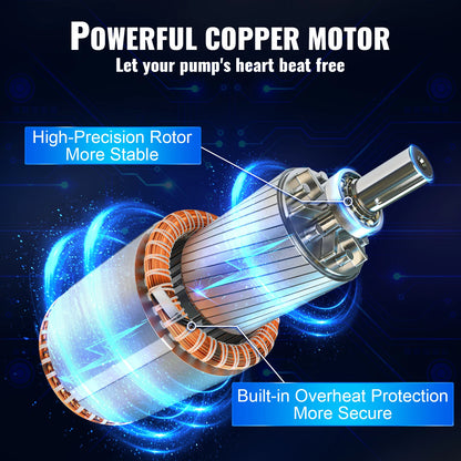 Dompelpomp - Waterpomp - Pomp - 1500W Externe Motor - RVS Waterpomp voor Irrigatie en Industriële Toepassingen - Tuinpomp - Diepwaterpomp - Elektrische