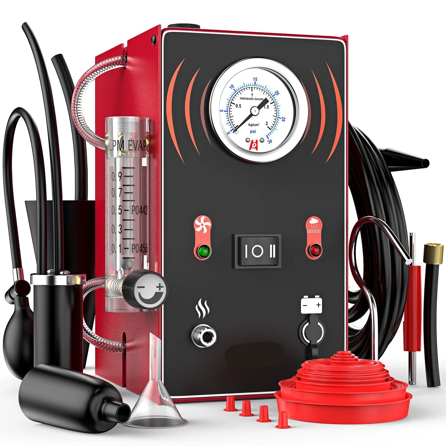 Rooklekkendetector – Auto Smoke Leak Detector – Lekdetectie – Motorlekkages – Brandstoflekkage – Ingebouwde Luchtpomp – Instelbare Flowmeter