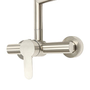 Kraan - Wastafelkraan - Draaiende Kraan Keuken - Draaiende Uitloop - Mengkraan voor Badkamer of Keuken - Wandmontage 360 ° - 1.33 kg - Silver