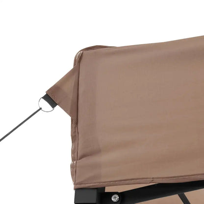 Opvouwbare Partytent – Tuinpaviljoen – Partytent – Tuientent – Feesttent – Kampeertent – Beschuttende Tent – 410x279x315 Cm – Waterdicht Oxford Polyester – Stalen Frame - Kastanje