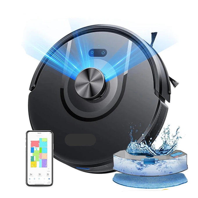 Robotstofzuiger - Stofzuiger - Dweilrobot - Vacuum Cleaner - Robotstofzuiger met Dweilfunctie - Dweilsysteem - LDS Lidar Navigatie - 5000PA Zuigkracht – Slimme Kaartplanning – Huisdierharen & Tapijtreiniging