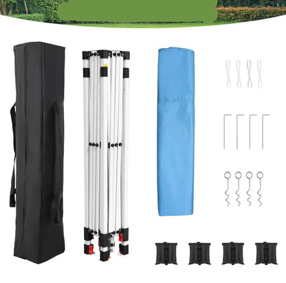Tuinpaviljoen - Partytent - Partytenten - Paviljoen - Easy up Partytent - 3x3m - Waterdicht - Opvouwbare - Inclusief 4 Gewichtszandzakken en Draagtas - Wit