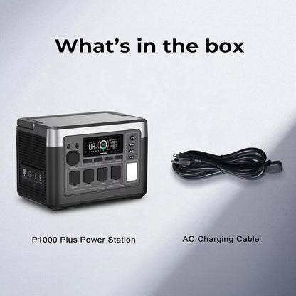Draagbare Power Station – Noodstroomvoorziening – Energiecentrale – Accu Booster – 1024 Wh LiFePO4 – 1800 W Output