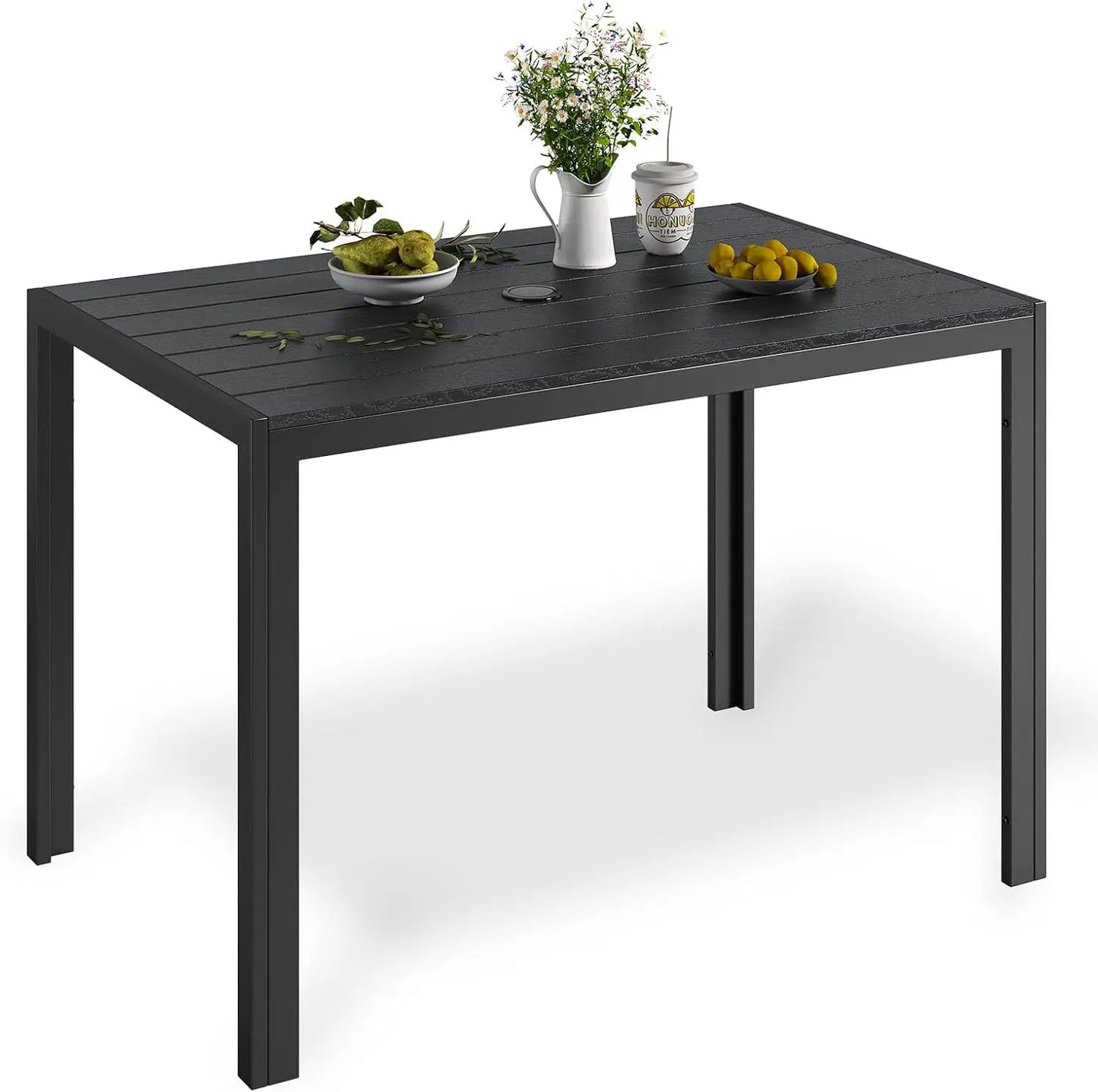 Tuintafel – Balkontafel – Buiten Tafel – Terrastafel – Aluminium Frame – Weerbestendig WPC Blad - QUORE