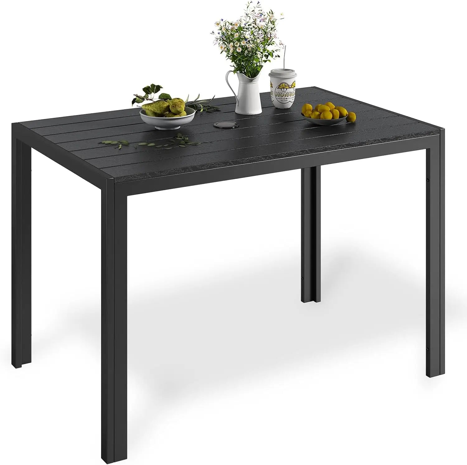 Tuintafel – Balkontafel – Buiten Tafel – Terrastafel – Aluminium Frame – Weerbestendig WPC Blad - QUORE
