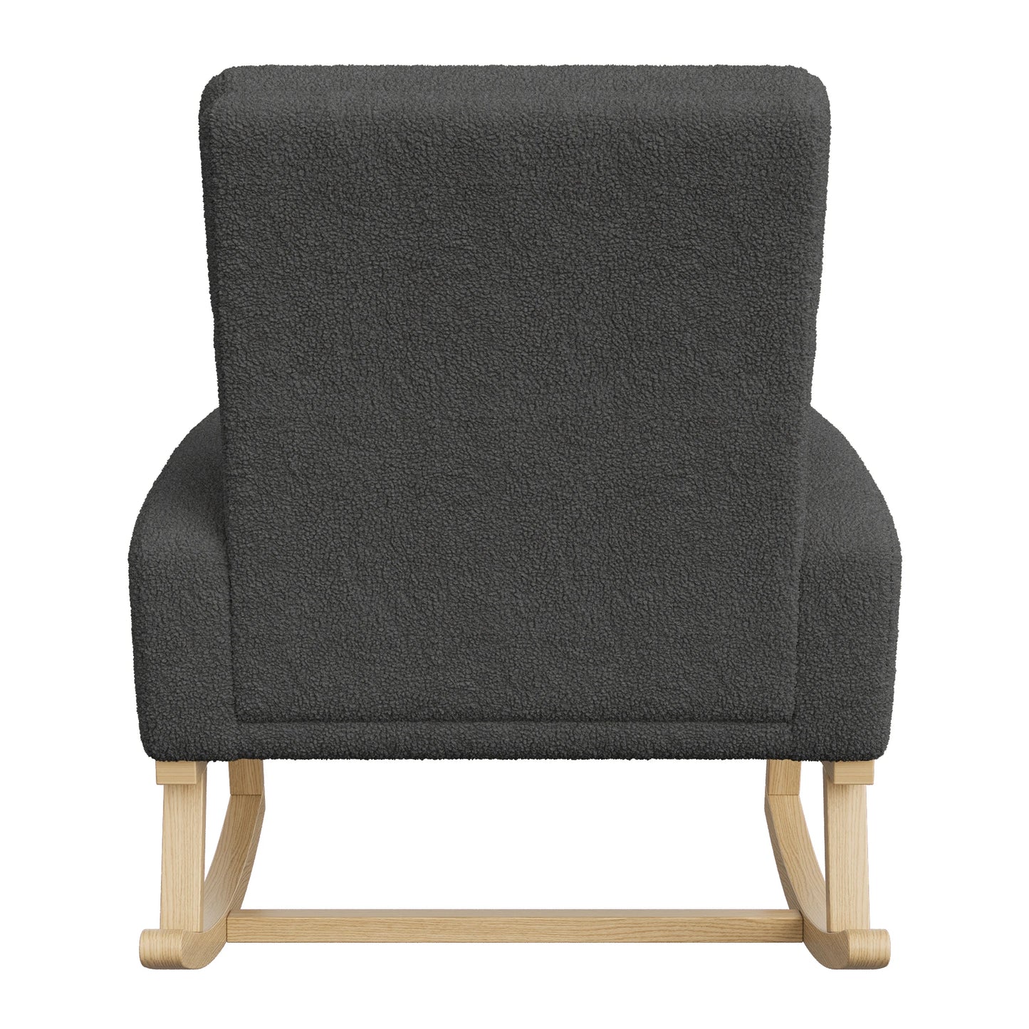 Schommelstoel – Relaxstoel – Lounge Fauteuil – Schommel Fauteuil – Schommelbank – Teddy Velvet Bekleding – 14 Cm Schuimlaag