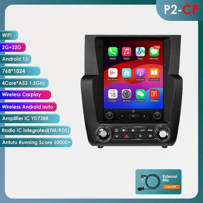 Autoradio – 2DIN – Android Auto – Carplay – Multimedia Speler – 9,7 Inch Scherm – GPS Navigatie – AI Intelligentie