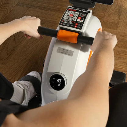 Roeimachine - Roeiapparaat - Magnetische Roeitrainer Fitness - Bluetooth Smart Rower - Geluidsstil - 32 Weerstandsniveaus - LED Display - 300LBS Draagvermogen - Wit