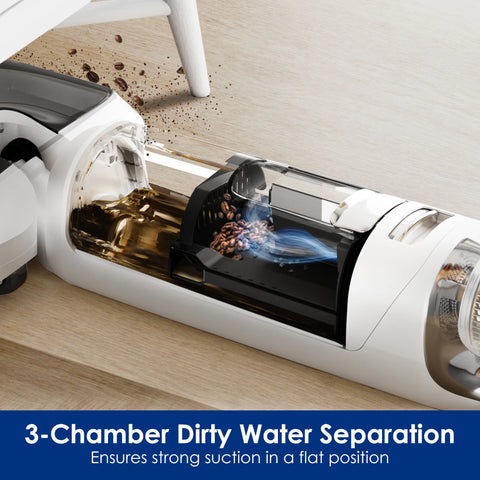 Cordless Stick Vacuum Cleaner - Stick Vacuum Cleaner - Vacuum Cleaner - Cordless Stick Vacuum Cleaner - Powerful Suction - HEPA Filter - &lt;500w - LED - Wet and dry vacuum - White