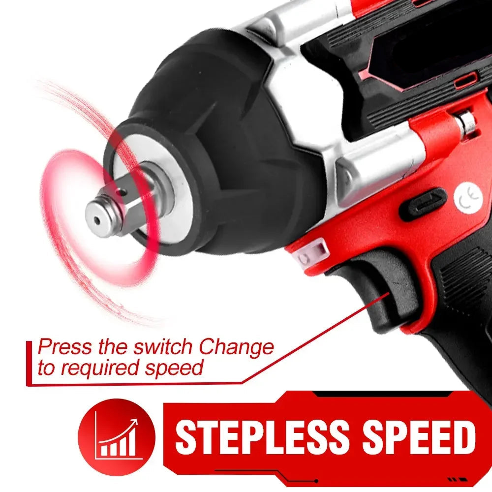 Slagmoersleutel - Slagschroevendraaier - Brushless - Elektrische - Torque - 1800Nm Draadloze - 1/2 Inch - 18V Batterij - Handgereedschap - Zonder Batterij