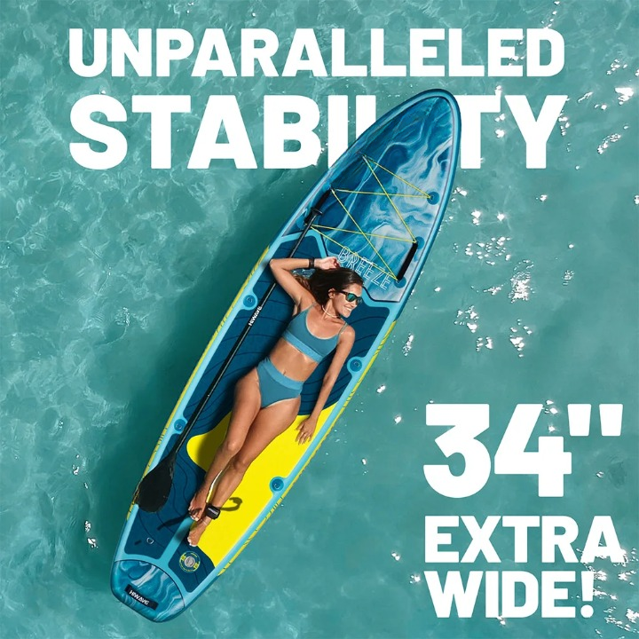 Opblaasbare Paddleboard – Inflatable Board – SUP Board – Watersportboard – Stevige PVC Constructie – Draagvermogen 175 Kg - Blauw