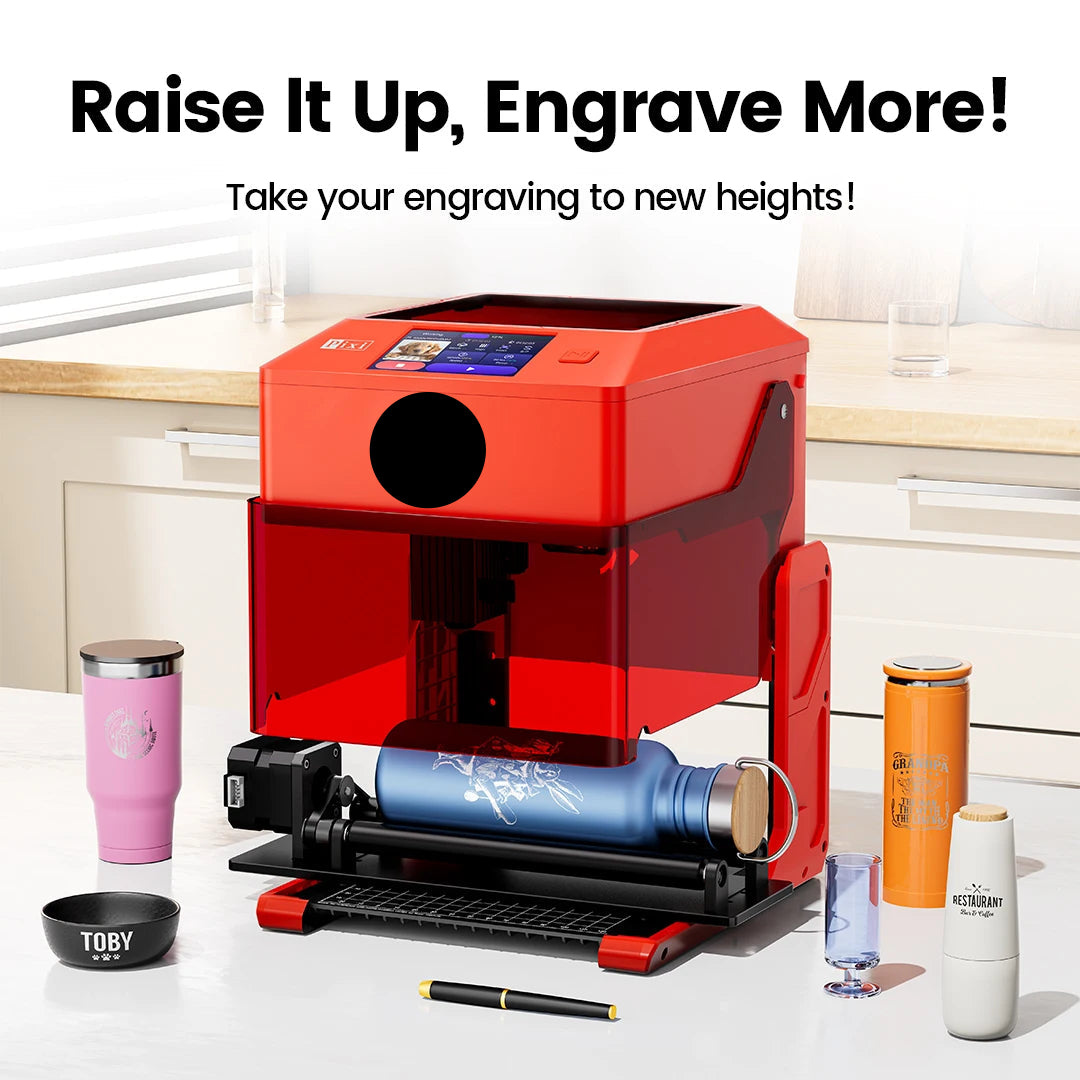 Mini Lasergraveermachine – Laser Engraver – Graveerder – Snijmachine – Graveermachine – 3W Ultra-Fijne Laser – 3,5" Touchscreen Bedienbaar - QUORE