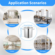 Soup pan - Soup pot - Cooking pans - Stew pan - Soup kettle - 70L - Stainless steel soup pan with lid - With stainless steel lid