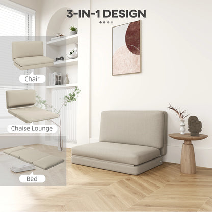 Slaapbank – 3-in-1 Bank – Bedbank – Fluwelen Bank – Zitbank – Eenvoudig Uitklapbaar – Zacht Velvet Materiaal