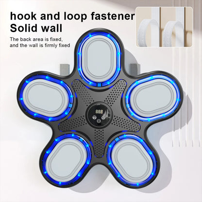 Music Boxing Machine Boxing Wall Target Type C USB Charging Wall-Mounted Exercise Equipment Bluetooth-Compatible for Adults Kids