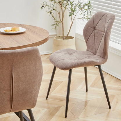 Salontafels - Tafel - Eettafel - Keukentafel - 76,5 cm x 54 cm - 100 diameter - Lichtbruin