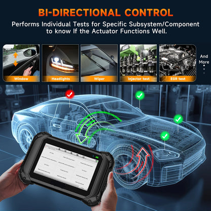 OBD2 Diagnose Scanner – Autodiagnose Tool – Foutcode Lezer – Auto Scanner – Bluetooth Draadloos – 7-Inch Touchscreen – Android Systeem