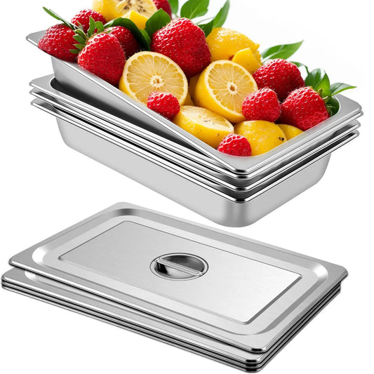 Kookgerei - Geschikt voor inductie - Roestvrij Staal - Kookgerei Kookpot - Eetbord - 13L - Voedselcontainer - Ovenschaal - Zilver
