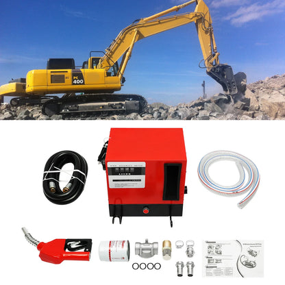 Zelfaanzuigende Dieselpomp – Oliepomp – Brandstofpomp – Overhevelpomp – Vulpomp – 60 L/min Capaciteit – Gietijzeren Waaier