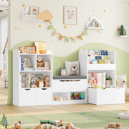 Speelgoedopberger – Speelgoedkast – Boekenkast – Opbergmeubel – Kindermeubel – Roze – Houten Materiaal – 3 Laden Op Wieltjes