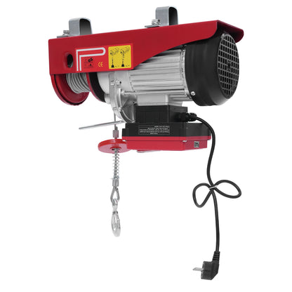 Elektrische Takel – Elektrische Kraan – Hefmachine – Takelset – Hijskraan – Rood – 850W Krachtige Motor – Draadloze Afstandsbediening Tot 80 Meter