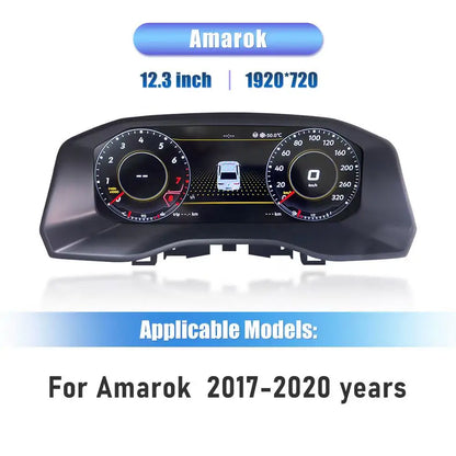 Digitaal Dashboard – LCD Instrumentenpaneel – Auto Display – Digitaal Cluster – Auto Dashboard – 12,3 Inch HD IPS Scherm – Plug & Play Installatie Voor Amarok 2017-2020
