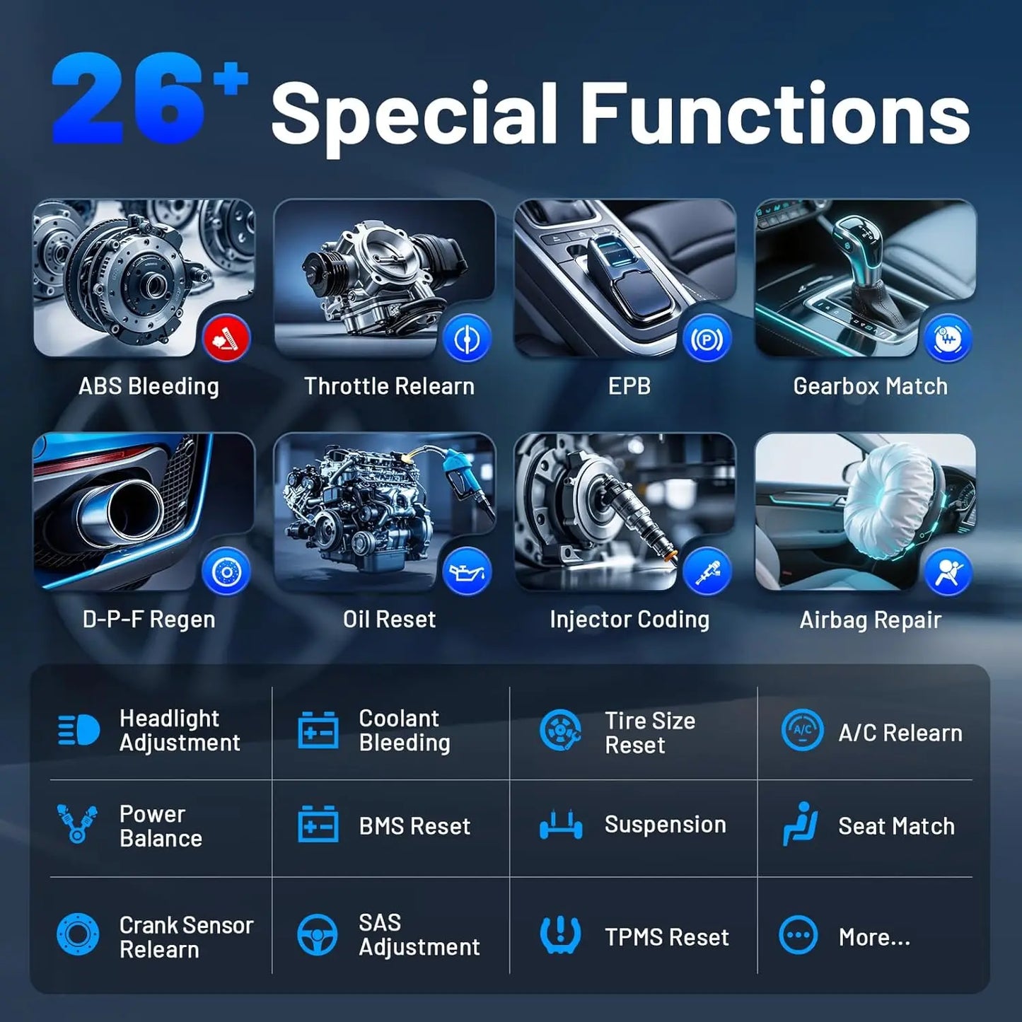 OBD2 Diagnosetool – Auto Scanner – Foutcode Uitlezer – Diagnoseapparaat – Bluetooth – Volledige Systeemdiagnose – Levenslange Updates