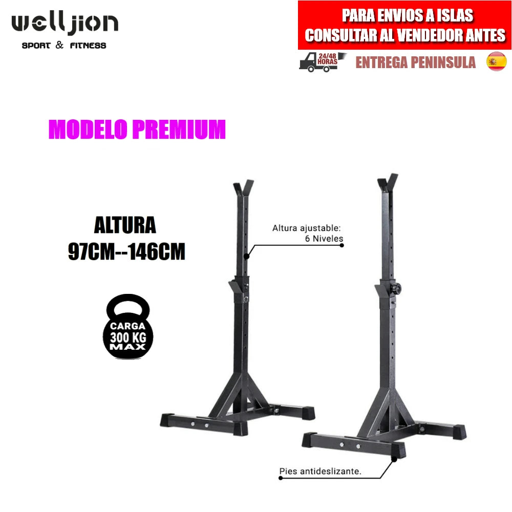 Multi-function Rack Holder for Bar and Pesas | Adjustable Squat Rack of Muscle Squats