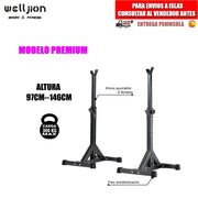 Multi-function Rack Holder for Bar and Pesas | Adjustable Squat Rack of Muscle Squats