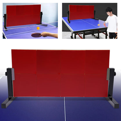 Tafeltennis Rebound Board - 2e Generatie Pingpong Return Board met 8 Rode Rubbers - Zelftrainingsapparatuur - Ping Pong - Tafeltennis Tafel - QUORE