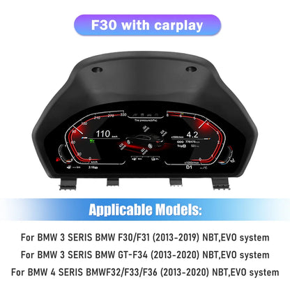 12,3'' Digitaal Dashboard – Digitaal Cluster – Auto Instrumentenpaneel – Virtuele Cockpit – LCD Display – Plug & Play Installatie – HD Resolutie 1920x720 - QUORE