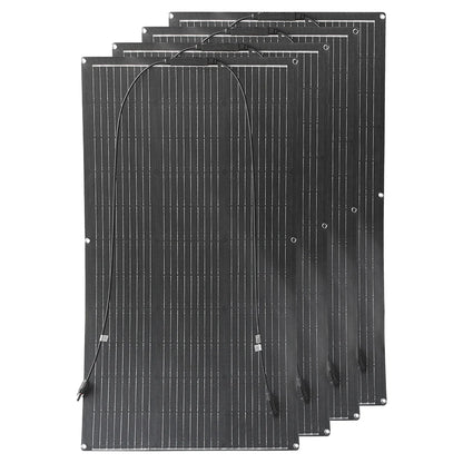 Zonnepaneel - Zonnepanelen - Zonnepanelen met stekker - Zonnepaneel camper - Zonnepanelen plat dak - 300W - Hoogwaardige ETFE Flexibele Zonnepaneel Monokristallijn Kit voor 12V Acculader - Off-Grid Power Camping