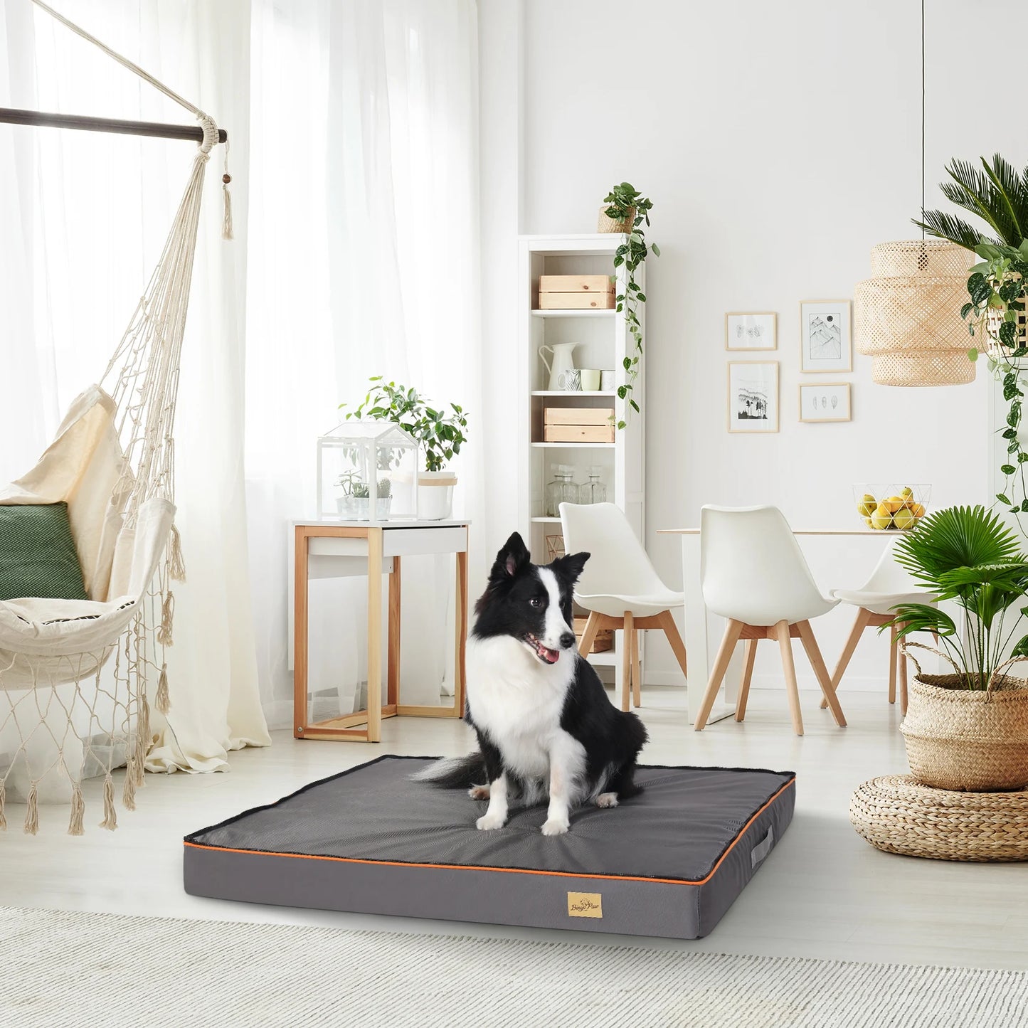 Hondenkussen - Orthopedisch Hondenbed - Waterdicht - met Verwijderbare Hoes - voor Hondenbench en Kennels - 600D Oxford Stof Onderkant - 135x100x12 cm