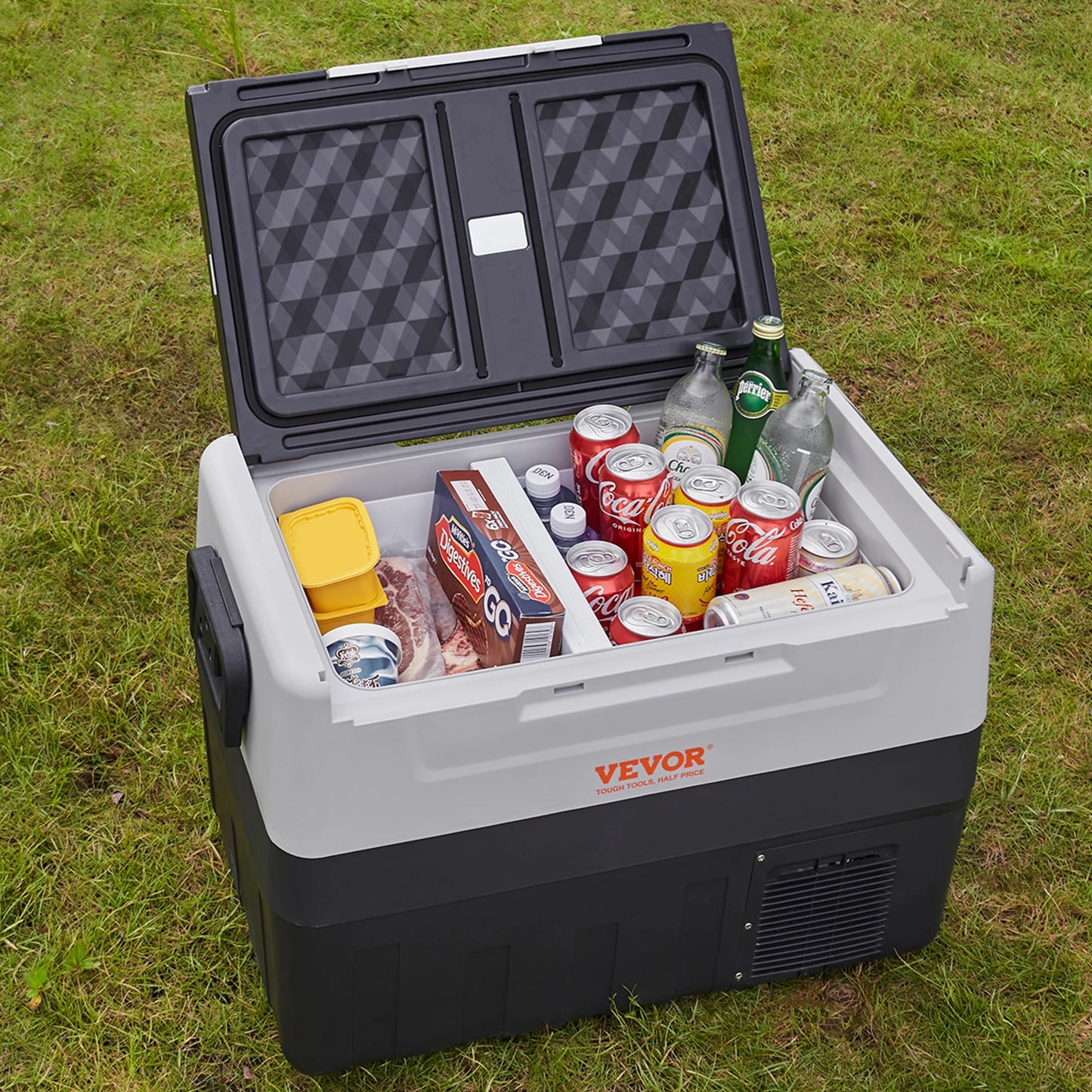 Mini Koelkast – Compacte Koelbox – Draagbare Koelkast – Auto Koelbox – Camper Koelkast – Snel Koelen Tot -20°C – Dubbele Temperatuurzones - QUORE