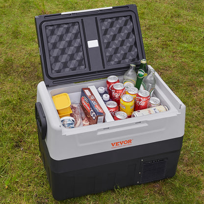 Mini Koelkast – Compacte Koelbox – Draagbare Koelkast – Auto Koelbox – Camper Koelkast – Snel Koelen Tot -20°C – Dubbele Temperatuurzones - QUORE