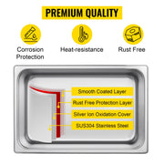 Vevor - Ultrasonic cleaner - Portable - Upgraded - Lave-Dishes - Frequency 40kHz - 220V - Cleaning device for jewelry and glasses - Stainless steel - Capacity 15L - Silver