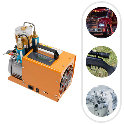 Hogedruk Luchtcompressor – Luchtpomp – Compressor – PCP Vulapparaat – Bandenvuller – 1,8 kW Motor – 0-30 MPA Instelbaar