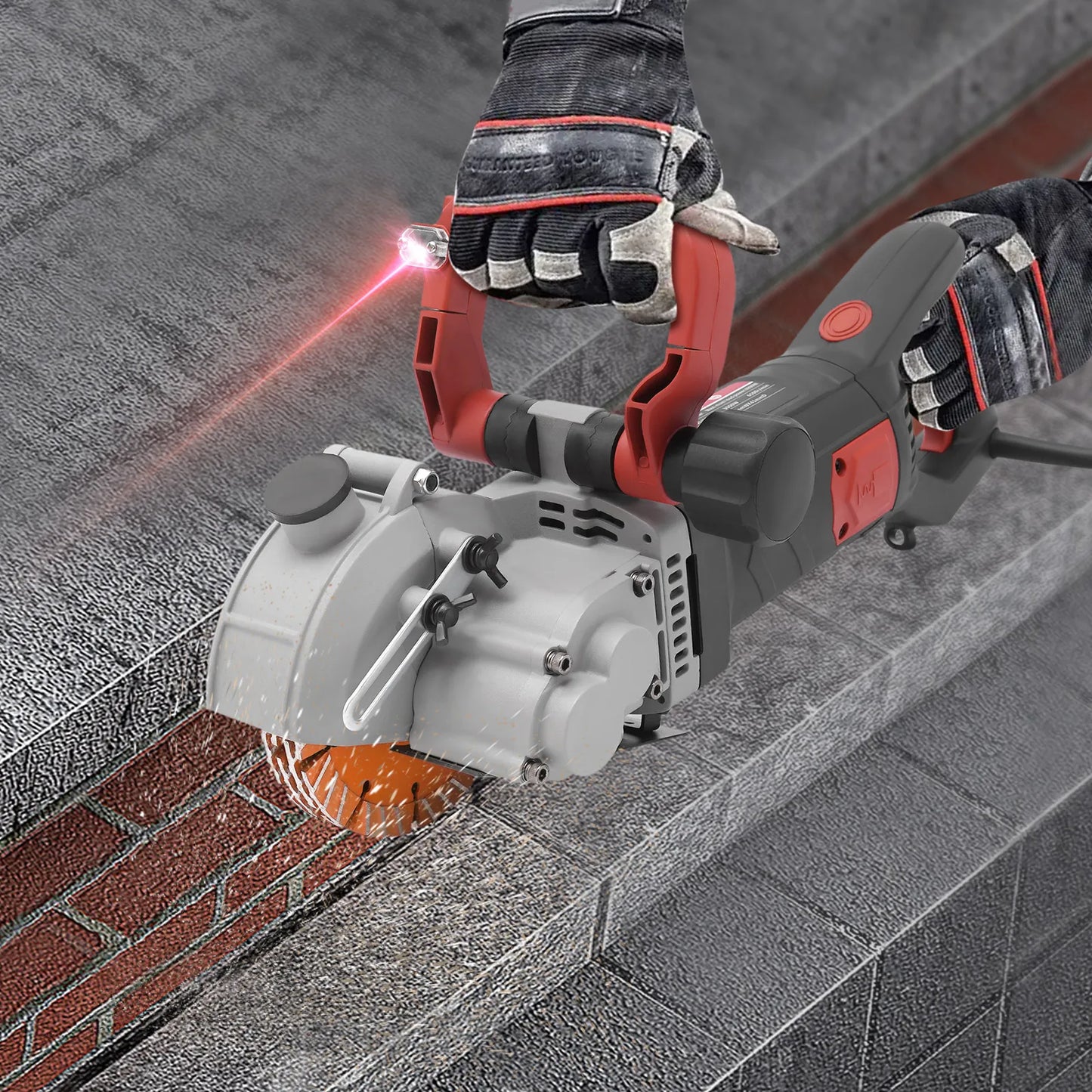 Professionele Wandzaag – Groefzaag – Muurzaag – Sleufzaag – Betonzaag – 4800W Motor – 6200 RPM