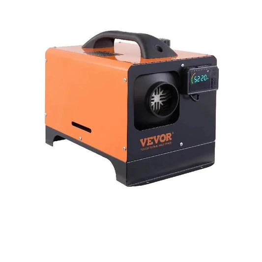 Vevor - Dieselverwarmer - Elektrische Kachel - Elektrische Verwarming - 12V - 8KW - Bluetooth - Alles in één Luchtverwarmer met LCD - Geluiddemper - voor Autotrucks Camper - QUORE