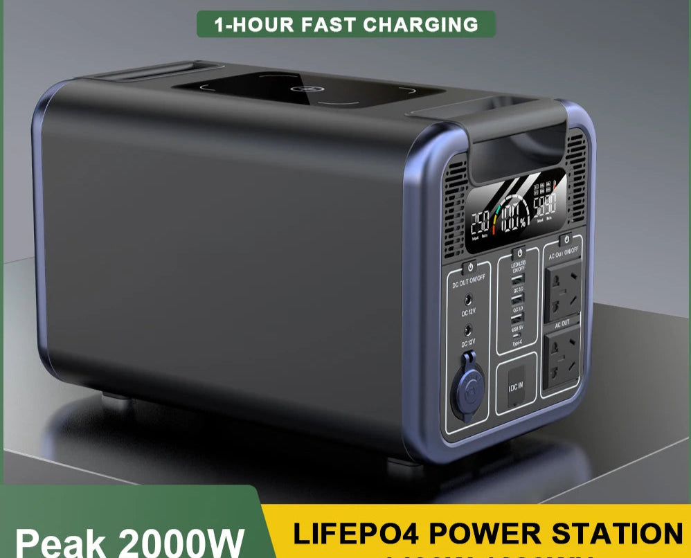 Power Station – Draagbare Accu – Noodstroom – Energiebron – Backup – 800W Continu Vermogen – Snelle PD Type-C Lading
