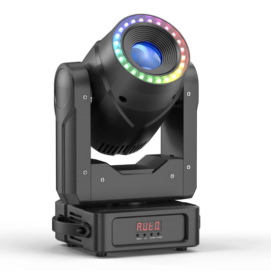 Moving Head Licht – Podiumverlichting – DJ Verlichting – Discolicht – Feestverlichting – 150W RGBW LED – 7 GOBO’s & 3 Prisma’s – DMX512 Bedienbaar